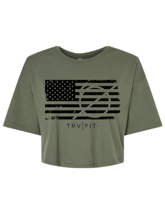 Jersey Crop Tee (Summer) - Military Green