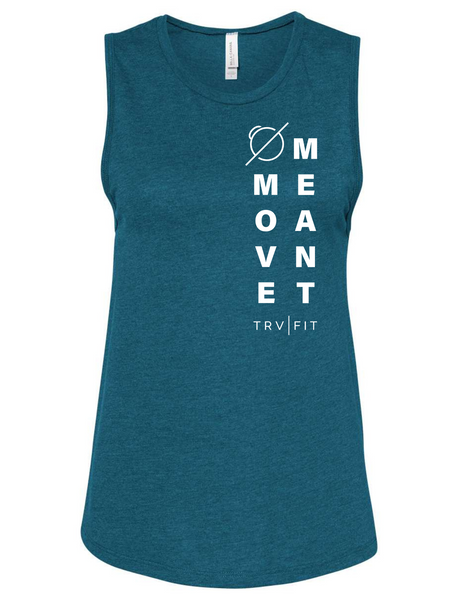 Women's Teal Muscle Tank